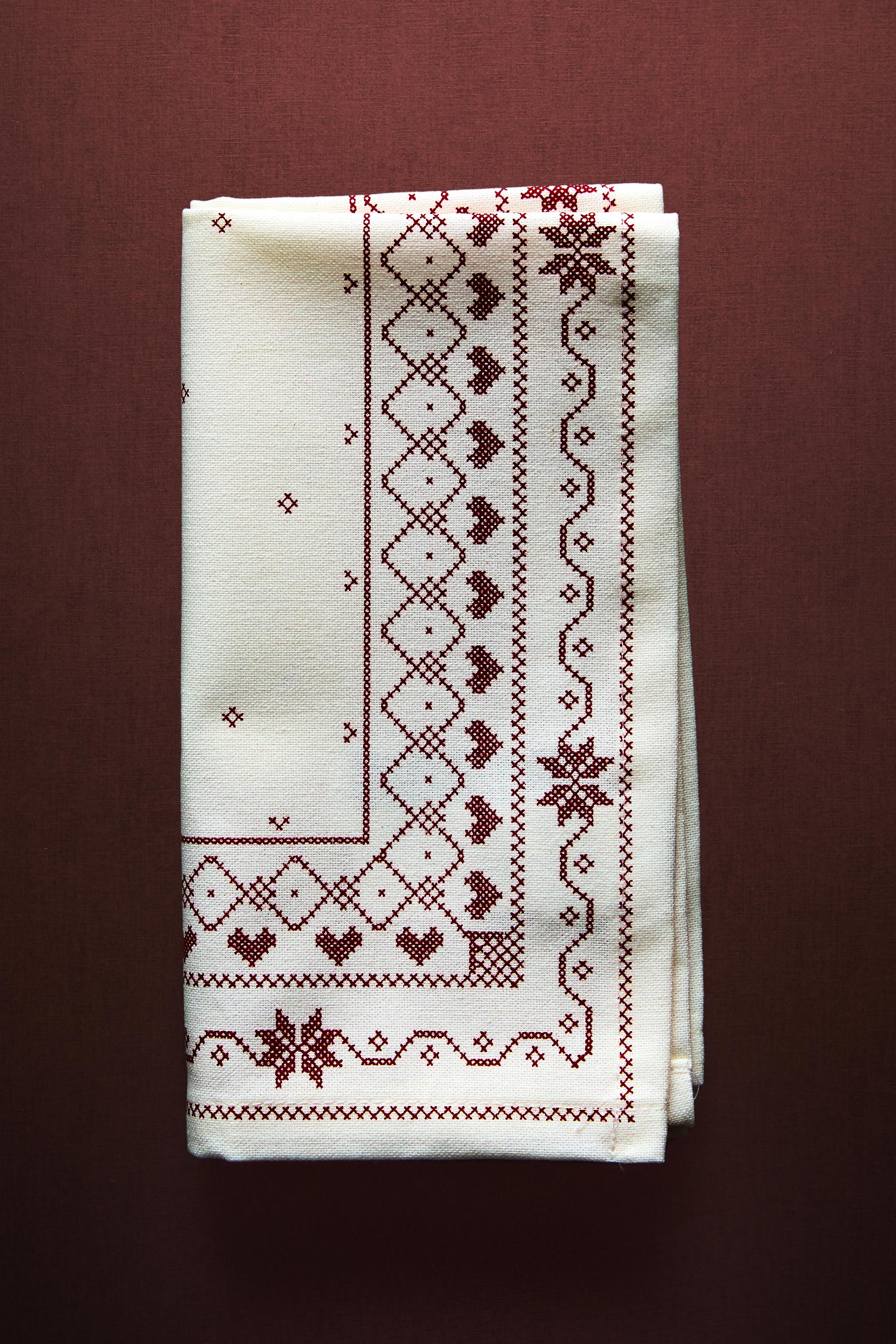 SET OF CHRISTMAS PRINT COTTON NAPKINS (SET OF 2)